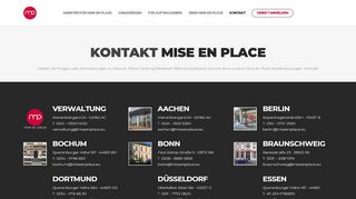 
                            5. Kontakt | Mise en Place