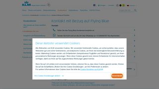 
                            3. Kontakt mit Bezug auf Flying Blue - KLM.com