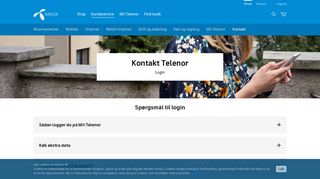 
                            11. Kontakt Mobil - spørgsmål om login | Telenor