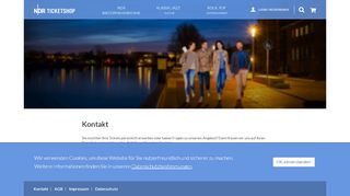 
                            6. Kontakt | NDR Ticketshop