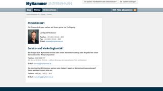 
                            6. Kontakt | news.myhammer.at