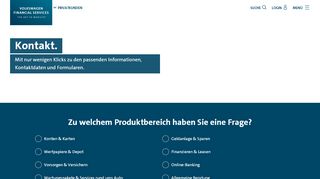 
                            1. Kontakt - Online Banking - Volkswagen Bank