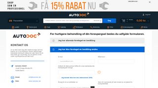 
                            2. Kontakt os - Autodoc.dk