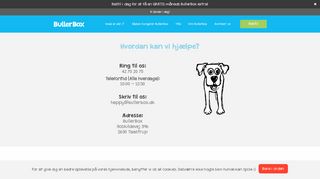 
                            2. Kontakt os - BullerBox.dk