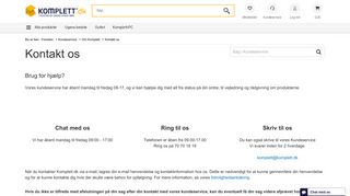 
                            4. Kontakt os - Komplett.dk