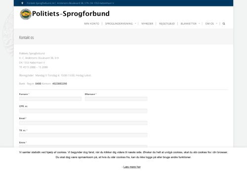 
                            5. Kontakt os – Politiets-Sprogforbund