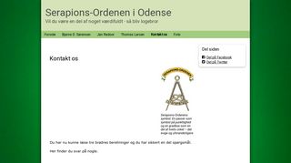 
                            6. Kontakt os - www.logensctknud.dk - Serapions-Ordenen i Odense