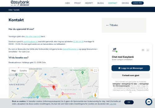 
                            5. Kontakt oss om lån eller sparing | Easybank