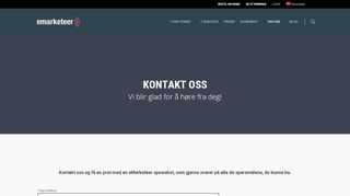 
                            4. Kontakt oss - www.emarketeer.com