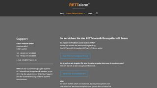 
                            9. Kontakt | RETTalarm - alarmieren - warnen - informieren