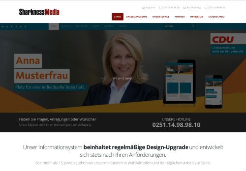 
                            2. Kontakt - Sharkness Media Deutschland - CDU Verbände, MdL, MdB ...