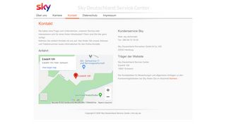 
                            2. Kontakt - Sky Deutschland Service Center