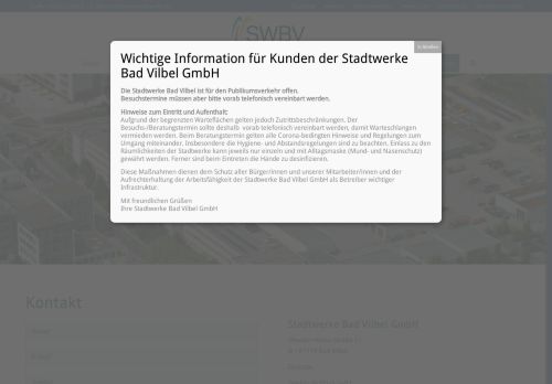 
                            4. Kontakt » Stadtwerke Bad Vilbel