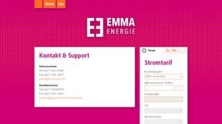 
                            10. Kontakt & Support - EMMA Energie