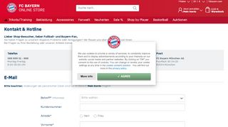 
                            3. Kontakt und Hotline | Offizieller FC Bayern Fanshop