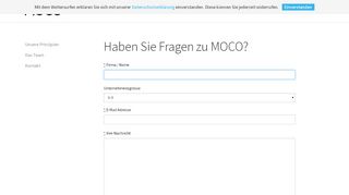 
                            9. Kontakt und Support | MOCO
