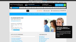 
                            3. Kontakt vår kundeservice | MyTrendyPhone