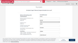 
                            7. Kontakt - westticket.de