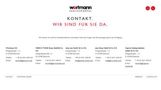 
                            2. Kontakt - Wortmann - B2B Services - Wortmann Gruppe