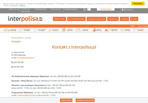 
                            7. Kontakt z InterPolisa.pl