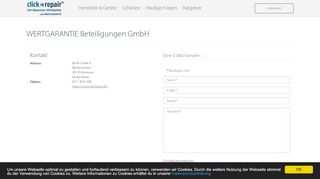 
                            5. Kontakt zu clickrepair.de