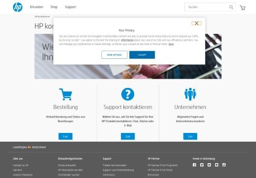 
                            5. Kontakt zu HP / Kundenservice | HP® Deutschland