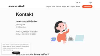 
                            8. Kontakt zu news aktuell und unseren Teams - news aktuell GmbH