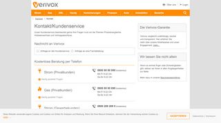 
                            4. Kontakt zu Verivox