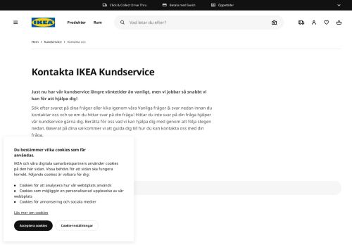 
                            2. Kontakta IKEA Kundservice - IKEA