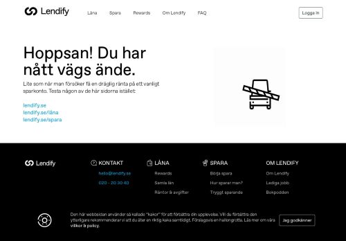 
                            4. Kontakta kundservice - Lendify