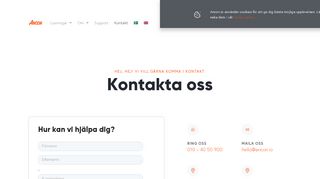 
                            4. Kontakta oss - Ancon