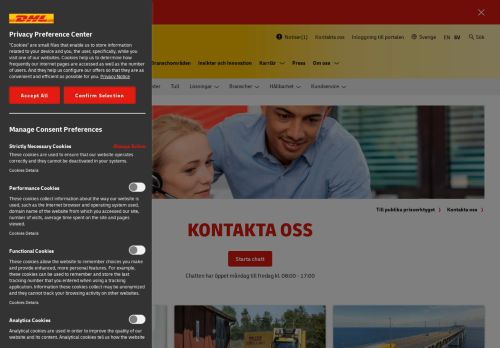 
                            6. Kontakta oss | DHL Freight | Sverige