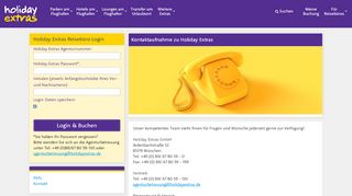 
                            5. Kontaktaufnahme zu Holiday Extras | Email & Telefonnummern