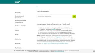 
                            3. Kontaktdaten ändern (Ort, Adresse, E-Mail, etc.) | XING FAQ