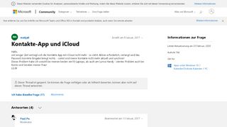 
                            11. Kontakte-App und iCloud - Microsoft Community