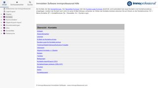 
                            8. Kontakte - immoprofessional