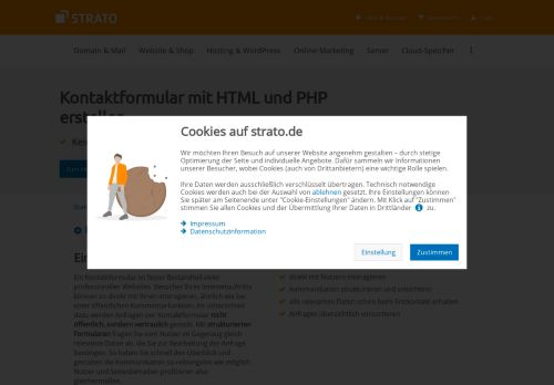 
                            8. Kontaktformular erstellen – ohne HTML-Kenntnisse | STRATO