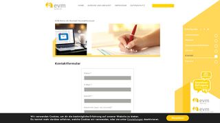 
                            3. Kontaktformular - EVM Berlin eG