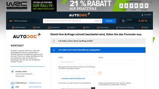 
                            3. Kontaktformular und über Autodoc GmbH
