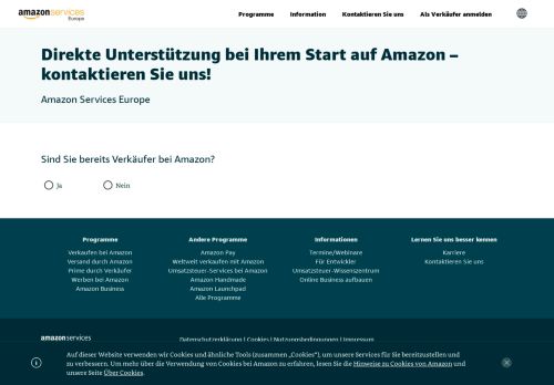 
                            3. Kontaktieren Sie uns - Amazon Services Europe - Amazon.de