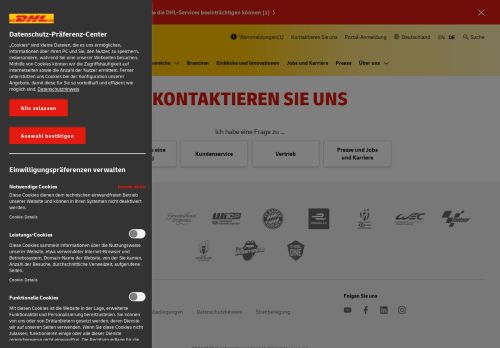 
                            9. Kontaktieren Sie uns | DHL | Deutschland