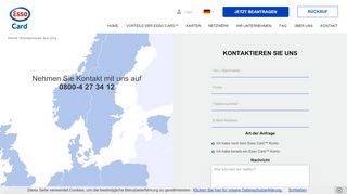 
                            8. Kontaktieren Sie uns | ESSO CARD™ Kontakt