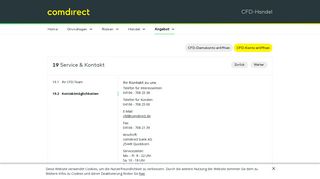 
                            5. Kontaktmöglichkeiten - Service & Kontakt - Angebot - CFD | comdirect.de