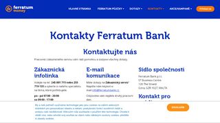 
                            4. Kontakty Ferratum Bank | Ferratum Bank