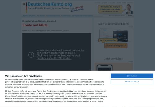 
                            8. Konto auf Malta | Wie Bankkonto dort eröffnen? - DeutschesKonto.org