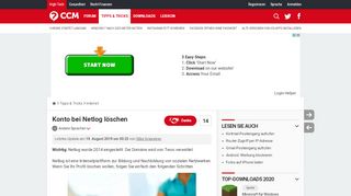 
                            2. Konto bei Netlog löschen - CCM