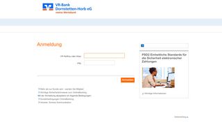 
                            2. Konto-/ Depot-Login - VR-Bank Dornstetten-Horb eG