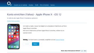 
                            8. Konto einrichten (Yahoo) - Apple iPhone X - iOS 12