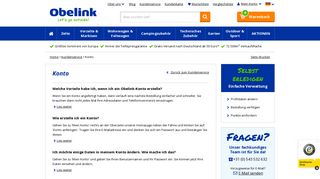 
                            1. Konto | Kundenservice - Obelink.de