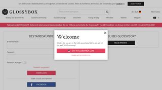 
                            4. Konto Login | GLOSSYBOX DE